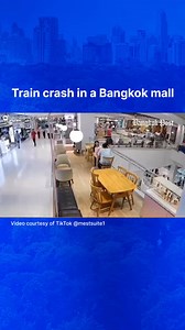 739K views · 2.9K reactions | THAILAND - "Will anyone believe it if you tell them?" was one comment posted below this video of a kiddies train crashing into a pillar in a Bangkok mall. It was reported the driver suffered an epileptic seizure. Fortunately, no-one was hurt. #mall #thailand #train #customers | Bangkok Post | Facebook