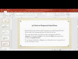 EQUITY AND TRUST LAW LECTURE 3: EQUITABLE REMEDIES (INJUNCTIONS)