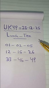 Uk49 Lunchtime And Teatime Prediction 28-12-2025,