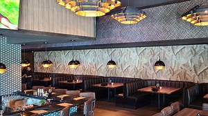 A peek inside Tap 42, the new luxe sports bar on opening day at Mercato Shops