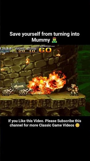 Metal Slug X - Mummy Level Gameplay 90s Arcade Classic