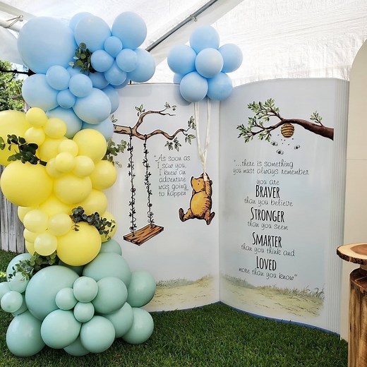 Winnie-the-pooh Balloon Garland Kit | Balloon Arch, Baby Shower Decorations, First Birthday, Pastel Balloons, Matte Colors - Etsy