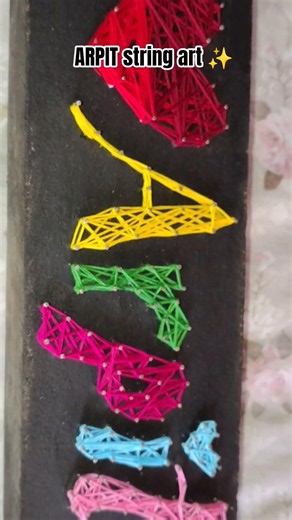 DIY String Art Tutorial How To Make String Art/ Thread String Art /String Art #stringart #yt #arpit