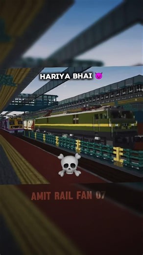 Normal train upcoming in minecraft ☠️ #train #railway #viral #indianrailways #youtubeshorts #viral