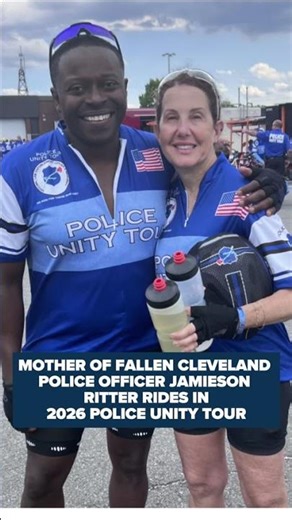 Mother of fallen Cleveland police officer Jamieson Ritter rides in 2026 Police Unity Tour
