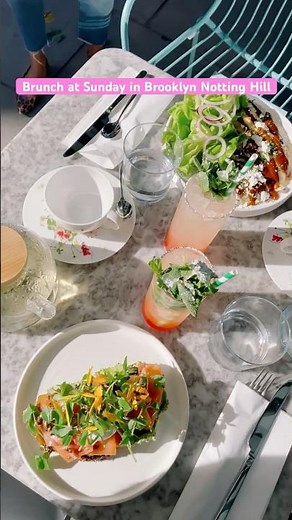 A big pancake, brunch and cocktails at Sunday in Brooklyn Notting Hill #nottinghill #brunch