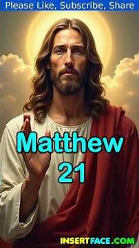 Matthew chapter 21 verses 1 to 18 Bible Reading. Jesus Christ