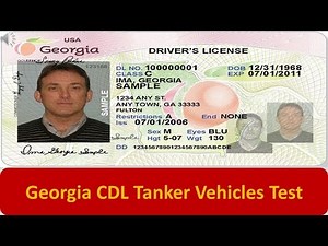 Georgia CDL Tanker Vehicles Test