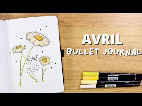 ORGANIZATION Plan with me: APRIL 2026 | Bullet journal & easy drawing tutorial