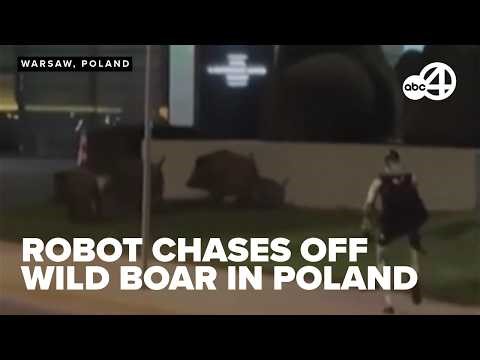 MORNING BUZZ: Humanoid robot goes viral for chasing off wild boars in Poland