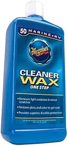 Amazon.com: Meguiar's M5032 Marine/RV One Step Cleaner Wax - 32 Oz Bottle : Automotive