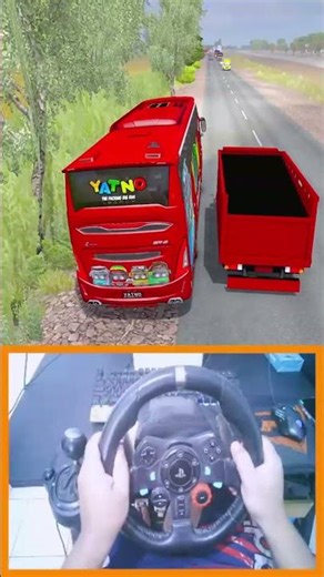 Bus Gani at Full Speed on the Road - Telolet Basuri Goyang Nasi Padang | Part 3 #shorts #games