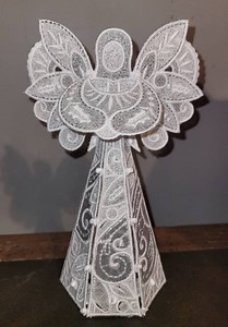 Embroidered Lace Angel Tree Topper - Etsy