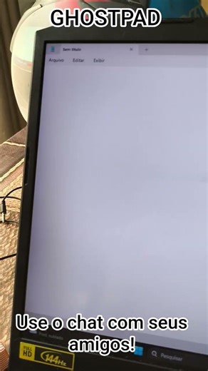 Ghostpad com Chat para amigos. #colar #estudar #windows #ferias #hacker #tutorial #python #trapaça