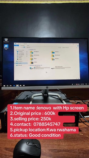 1.Item name :lenovo with Hp screen 2.Original price : 600k 3.selling price: 250k 4.contact: 0788545747 5.pickup location:Kwa rwahama 6.status: Good condition. #fyp #rwandatiktok🇷🇼 #worklife #grwm #kigali #kigalitiktok🇷🇼🇷🇼