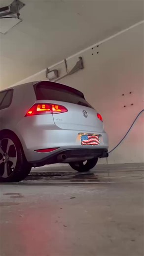 Catless downpipe stock catback. #fyp #vw #gti