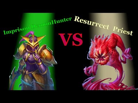 Imprison Demon Hunter vs Resurrect Priest | Hearthstone