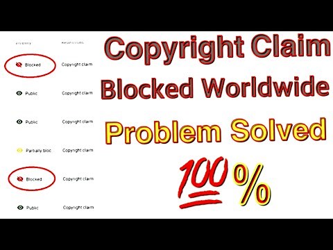 Blocked Copyright Claim All Countries Affected YouTube Video Blocked Copyright Claim Problem Solved