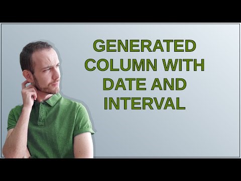 Dba: Generated column with date and interval