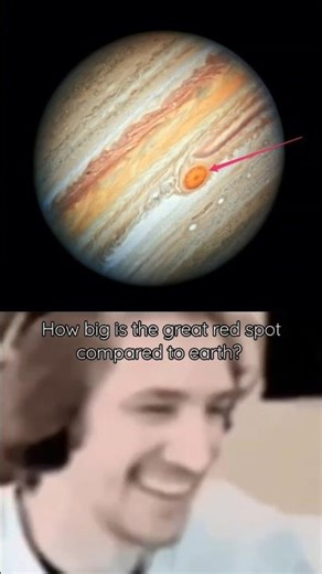 The great red spot compared to earth #shorts #space