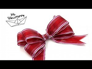 How to Tie A Ribbon Bow - easy Crafts