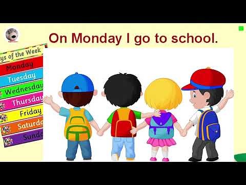 On Monday I Go To School Popular Poems in English for Kids With Lyrics