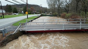 Take extra caution if you're out and about this afternoon! Heavy rains overnight and this morning have caused flooding in some areas, and we may continue to see additional precipitation later. Big Sewickley Creek has swollen nearly as high as its namesake road. That road currently remains open, but some of the roads connected to it, like Turkey Foot Road, have been closed due to flooding. Drone video by Alan Freed Photography / Ambridge Connection | Ambridge Connection