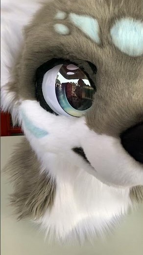 From foam to fur — cute wolf fursuit head making process 🐺 #furry #fursuit