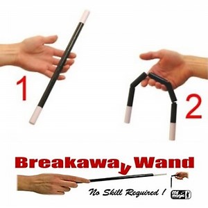 Break Away Wand~Magic Trick For Beginners~Make The Wand Collapse~Breakaway~Prop  | eBay UK
