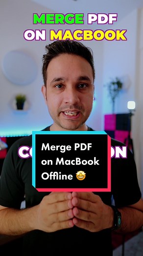 Merge PDF Files on MacBook for Free - Offline Method