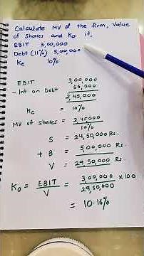 Capital Structure- NET INCOME APPROACH #capitalstructure #financialmanagement #finance