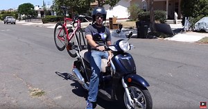 How to make a bike rack for a motorcycle or scooter