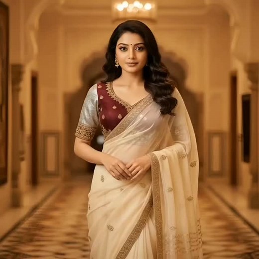 580 reactions · 31 shares | Elegance redefined in this timeless Saree look! ✨ Serving major traditional vibes with a modern twist. This Saree blouse combo is perfect for wedding season, festive occasions, or any grand celebration. Drop a ❤️ if you love this classic look! #Saree #IndianFashion #EthnicWear #WeddingGuestLook #FestiveVibes #SareeLove #OutfitInspiration #IndianCulture | Anagha | Facebook