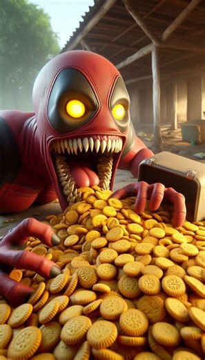 kya 😱 Poore gaon mei aa gayi sone ke biscuits ki baadh#spiderman #shorts#