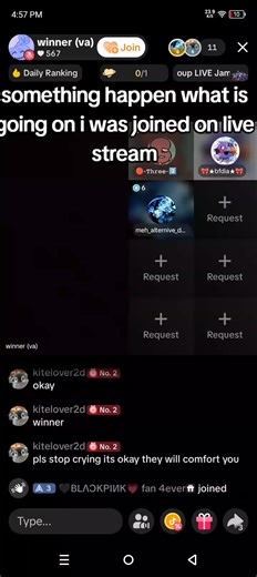 I dont know guys winner is crying then i was joined the live stream