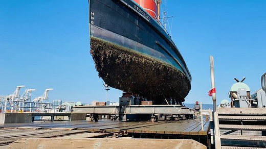 3.8M views · 10K reactions | HERCULES Update! Haul out! Haul out! Haul out! Haul out! Today, the 1907 National Historical Landmark steam tugboat HERCULES was hauled out of the water at the shipyard in Alameda, CA to continue maintenance and restoration work ashore. More photos and videos to come! Stay tuned! #HERCULES #HistoricShips #Steamtug #Shipyard #TugLife #IDidntChooseTheTugLifeTheTugLifeChoseMe NPS Video/Dale Dualan | San Francisco Maritime National Historical Park | Facebook
