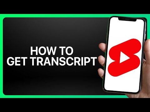 How To Get YouTube Shorts Transcript Tutorial