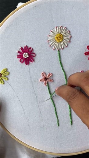 Day -8 of embroidery series for beginners 🧵🪡 #handembroidery #embroidery #embroiderydesigns
