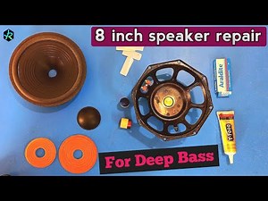 How to repair 8 inch speaker or woofer at home | | Speaker voice coil repair