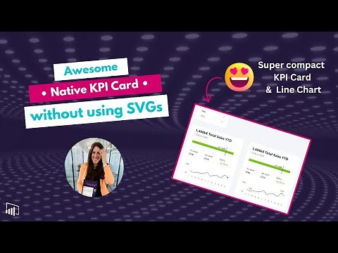 Power BI Compact KPI Card Line Chart– No SVGs, 100% Native Solution!