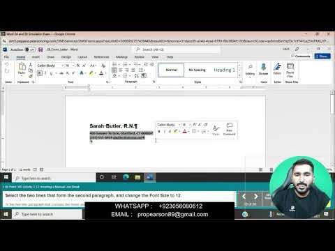 Word 2A and 2B Simulation Exam | Word Simulation Exam 2025|I Can Help In 3a and 3b,1a and 1b exam