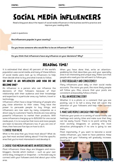 Writing practice worksheet for B1