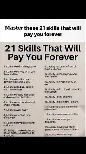 21 Skills That Will Make You Richer Than 99% of People 💰🔥