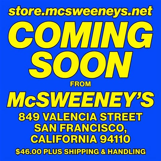 McSweeney’s 80 is coming. Order yours today, or subscribe by this Monday for just $71.25 shipping. The deal of a lifetime! Unfasten the cover, pop open this book’s three tubular rings, and unfurl the unruly and radiantly conceived worlds of McSweeney’s Quarterly Issue 80. Link in bio to subscribe, photos and footage by @mark_t_davis | McSweeney's