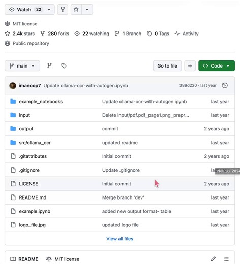 You can now run OCR completely offline on your own machine. Zero API costs. Zero data leaving your hardware.AWS Textract charges $1.50 per 1,000 pages.Google Document AI charges the same.Adobe is a subscription.A developer named Anoop Maurya built the free version himself.It is called Ollama-OCR.One command to install:pip install ollama-ocrHere is what it actually does.You give it an image or a PDF.It runs a local vision model through Ollama.It returns structured text.Nothing leaves your machine