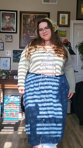 DIY Long Skirt Tutorial for Plus Size Fashion | Casual Style