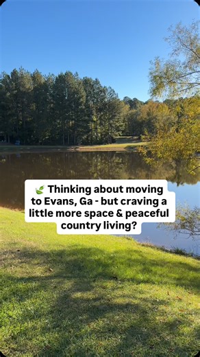 Just minutes from Evans, Appling, GA offers a slower pace and a...