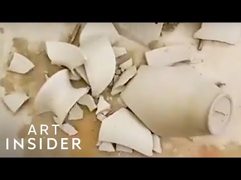 Watch Ceramic Artists Satisfyingly Smash Pottery