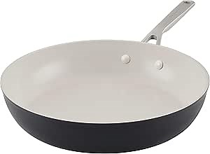 KitchenAid Hard Anodized Ceramic Nonstick Frying Pan/Skillet, 12.25 Inch - Matte Black