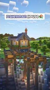 Minecraft Fisherman's House🏡 Download in Bio #shorts #minecraft #minecraftbuilding